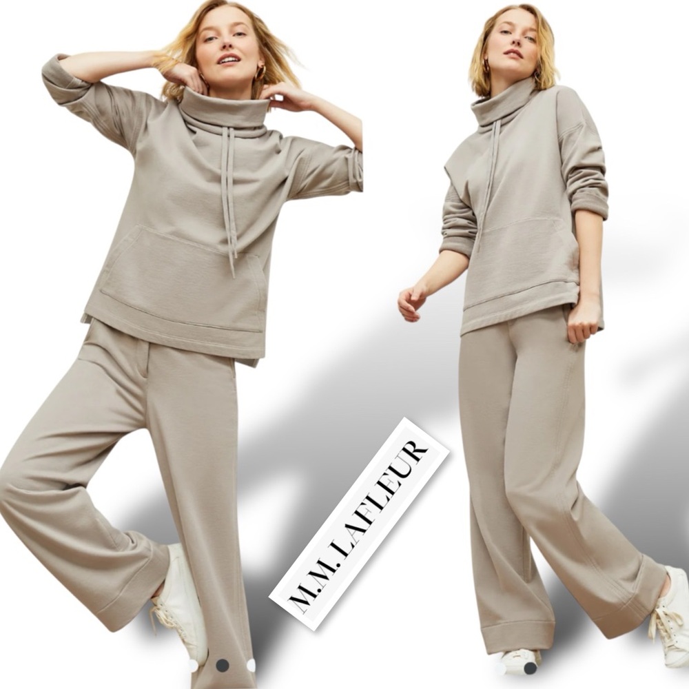 M.M.LaFleur The Georgina Lounger - Fine Terry  Pants In Smoky Taupe Size 6